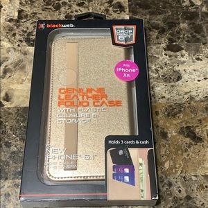 🌵iPhone Xr Genuine leather folio case